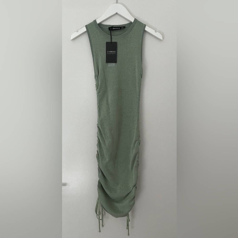 Lioness Military Minds Mini Dress in Sage